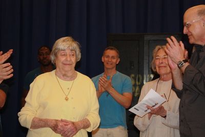 Alice Hammerstein greets the cast and creative team Photo