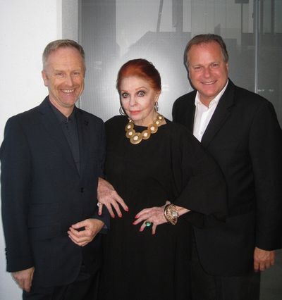 Hywel Sims (GMCLA Executive Director), Carole Cook, Michel Morauw (Andaz Hotel Genera Photo