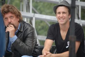 Oskar Eustis and Gavin Creel @ BroadwayWorld Oskar Eustis and Gavin Creel Photo