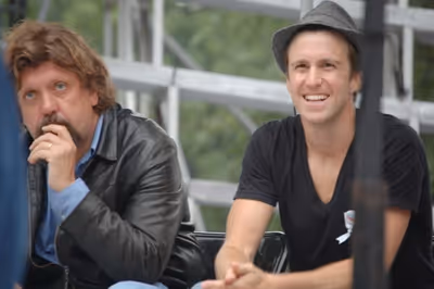 Oskar Eustis and Gavin Creel Photo