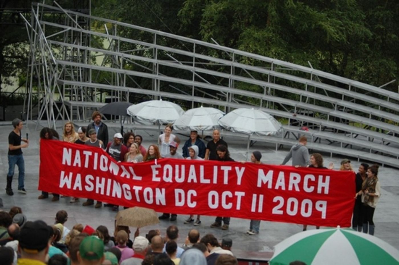 Photo Coverage: The New York Theater Community's Mobilization Rally for Equality In Central Park  Image