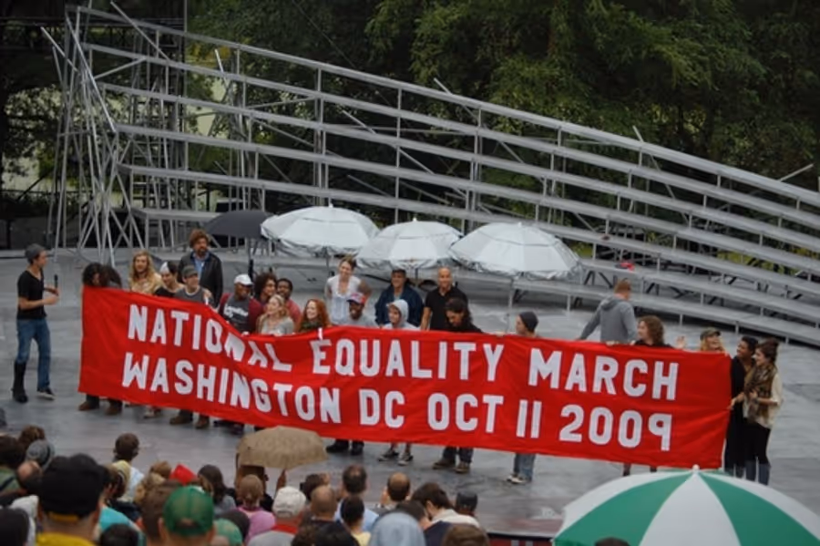 Photo Coverage: The New York Theater Community's Mobilization Rally for Equality In Central Park Image