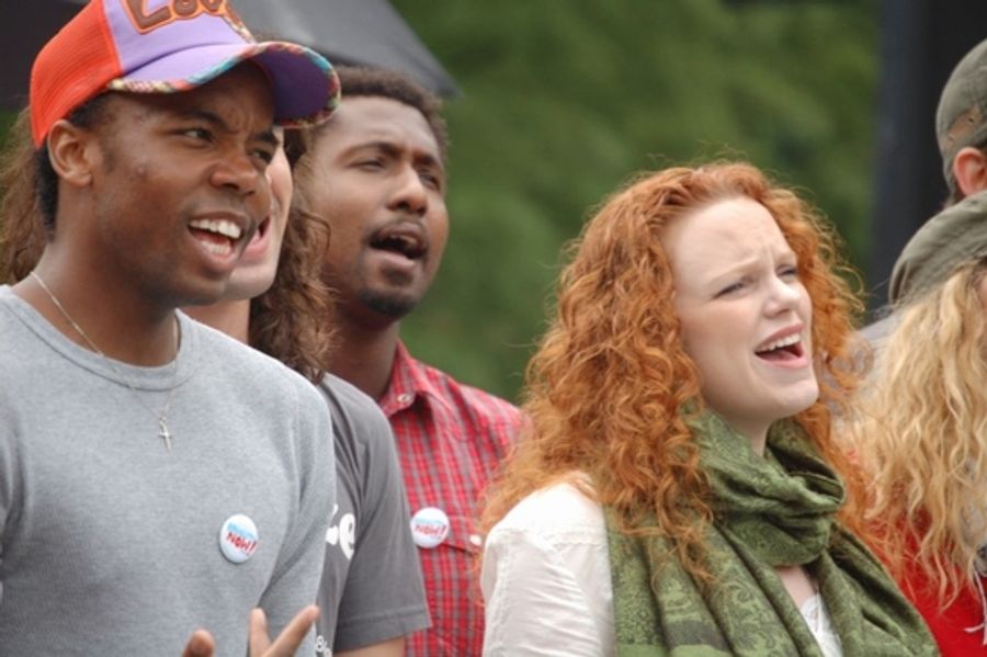 Photo Coverage: The New York Theater Community's Mobilization Rally for Equality In Central Park Image