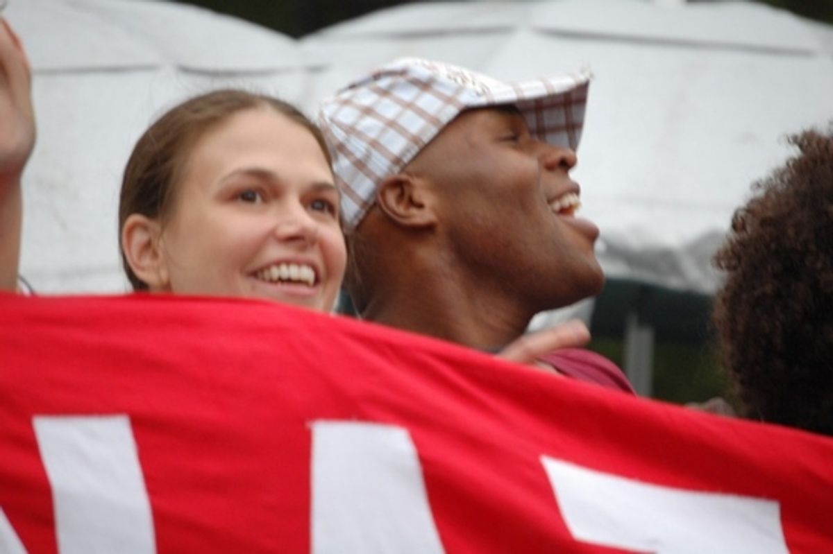 Sutton Foster and Michael James Scott at 