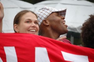 Sutton Foster and Michael James Scott @ BroadwayWorld Sutton Foster and Michael James Scott Photo