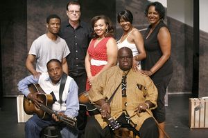 Cavin Yarbrough, Timothy Parham, Guitarist- Skip Krevens, Carmen Ruby, Alisa Peoples Yarbrough, Inga Ballard and Akin Babatun @ BroadwayWorld Cavin Yarbrough, Timothy Parham, Guitarist- Skip Krevens, Carmen Ruby, Alisa Peoples Photo