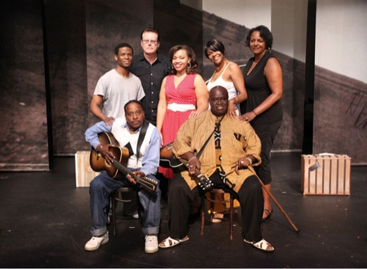 Cavin Yarbrough, Timothy Parham, Guitarist- Skip Krevens, Carmen Ruby, Alisa Peoples Yarbrough, Inga Ballard and Akin Babatunde at 