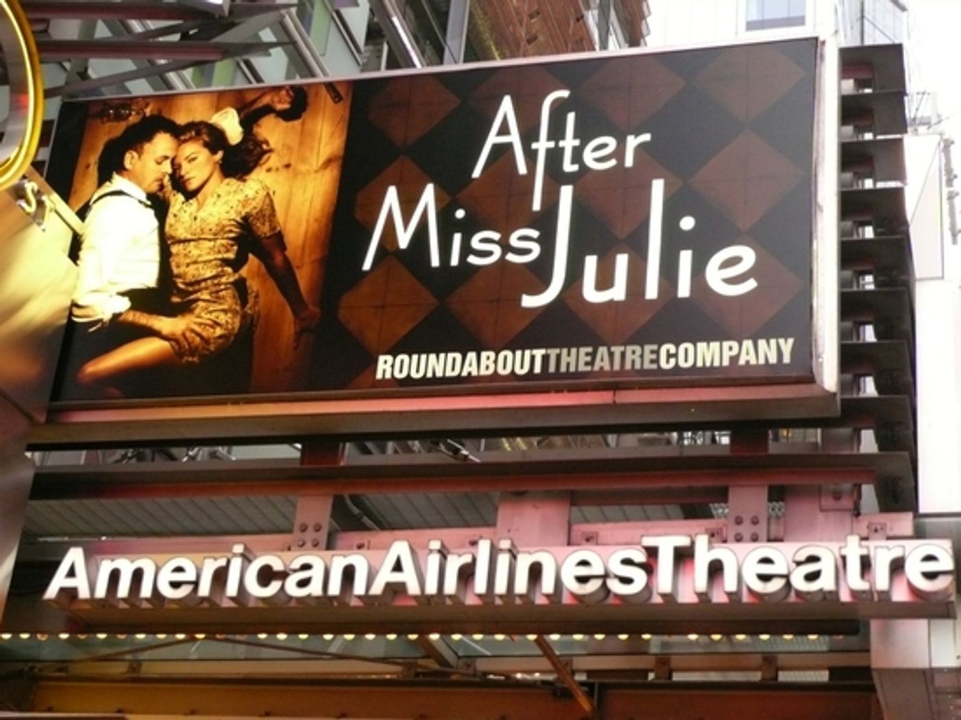 Photo Coverage: The 'AFTER MISS JULIE' Theatre Marquee Debuts On 42nd St!  Image