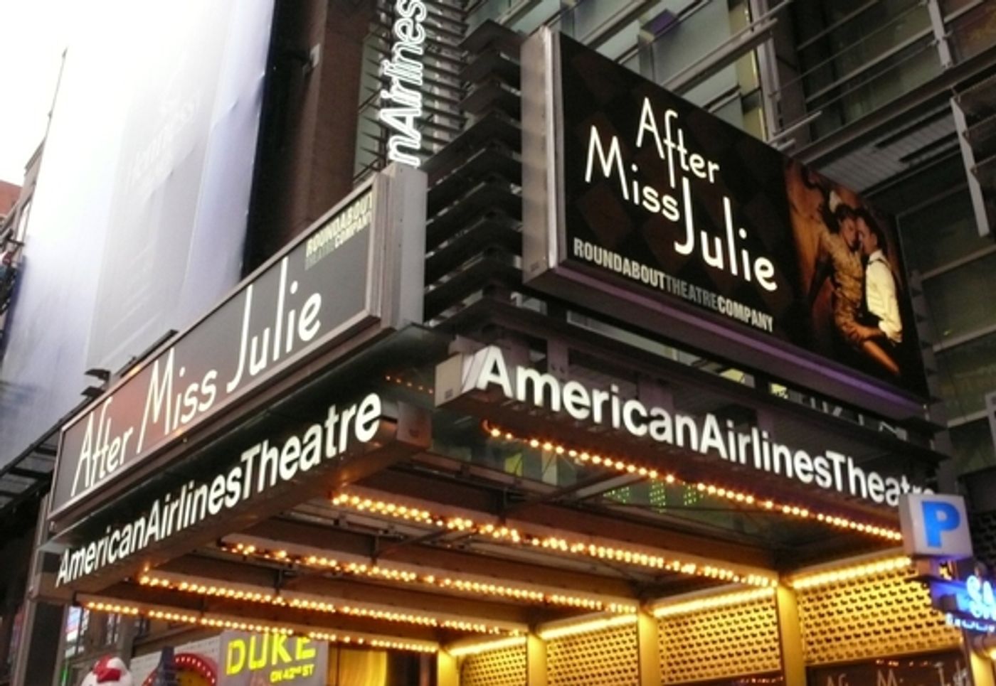 Photo Coverage: The 'AFTER MISS JULIE' Theatre Marquee Debuts On 42nd St!  Image