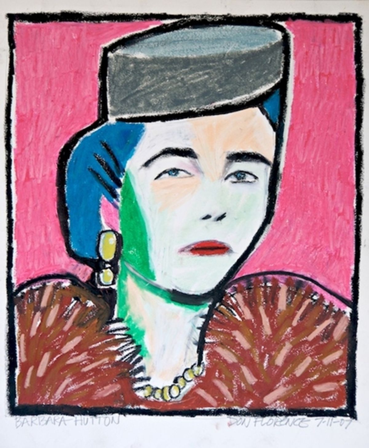 Barbara Hutton at First Sneak Peak of Don Florence's ACTORS, AUTHORS, OTHERS Exhibit