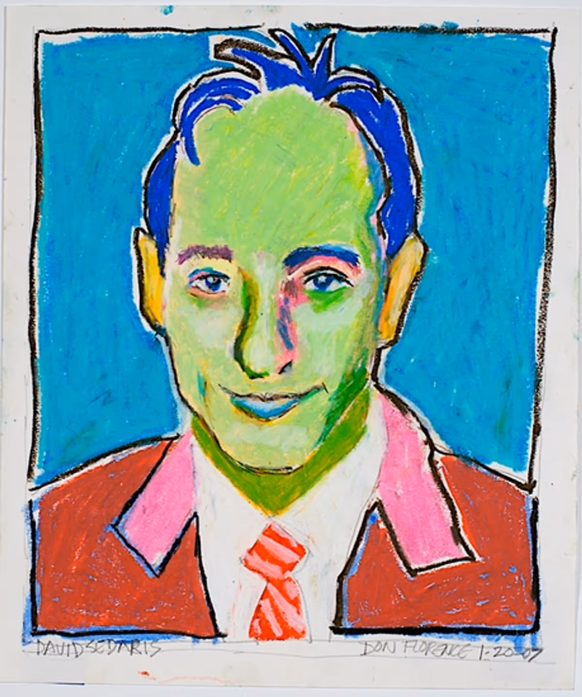 David Sedaris at First Sneak Peak of Don Florence's ACTORS, AUTHORS, OTHERS Exhibit