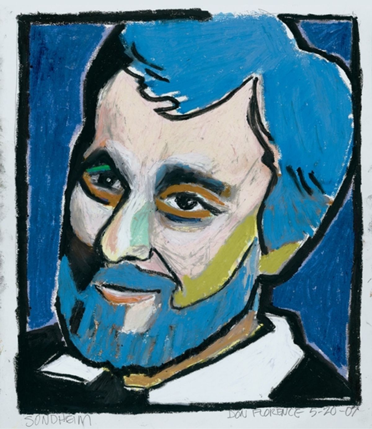 Stephen Sondheim at First Sneak Peak of Don Florence's ACTORS, AUTHORS, OTHERS Exhibit