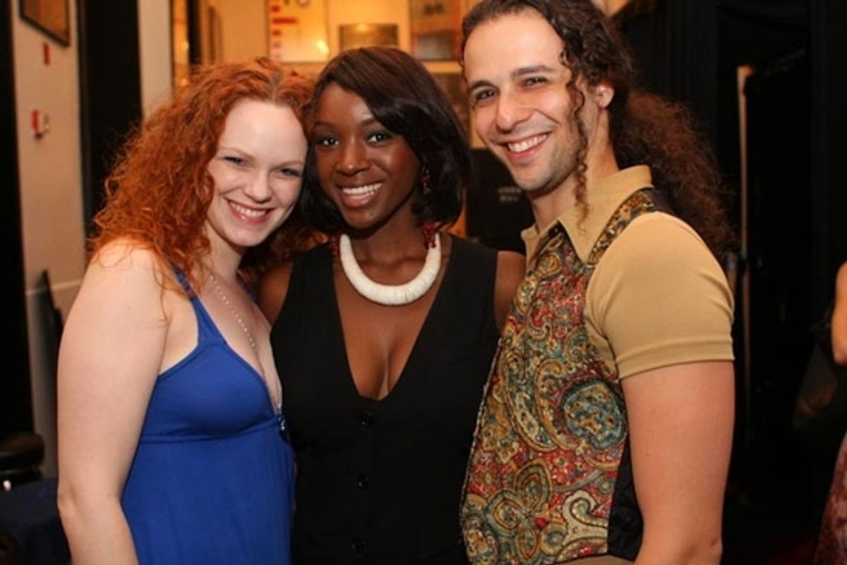 Megan Reinking (Hair on Broadway), Saycon Sengbloh and Anthony Hollock (Hair on Broadway)  at 