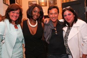 Saycon Sengbloh with Red Letter Entertainment Management Company's Claudia Albetta, R Photo