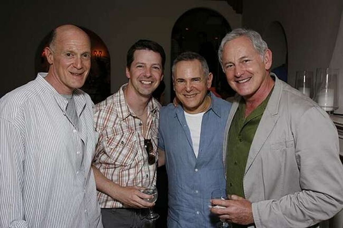 Neil Meron, Sean Hayes, Craig Zadan and Victor Garber at 