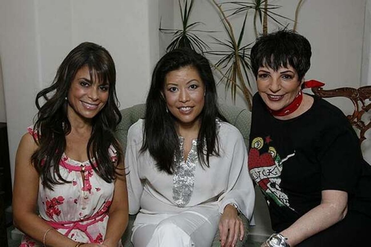 Paula Abdul, Andrea Wong and Liza Minnelli at 
