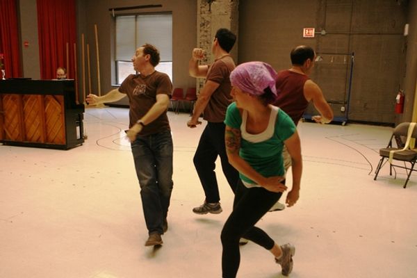 Joey Slotnick, Ed Kross, Molly Brennan, and Jonathan Brody Photo