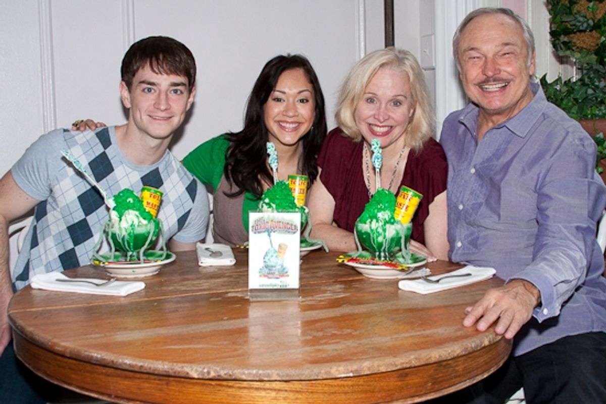 Jonathan Root, Diana DeGarmo, and Nancy Opel with Serendipity Owner, Stephen Bruce at 