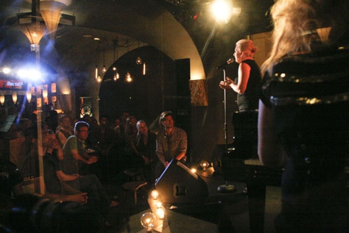 Natalie Joy Johnson performing at Upright Cabaret at 