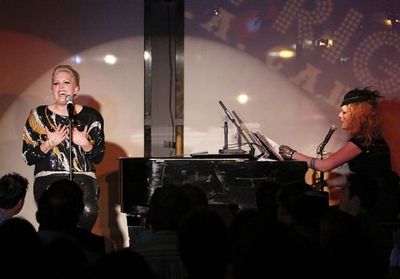 Natalie Joy Johnson and Our Lady J at Upright Cabaret Photo