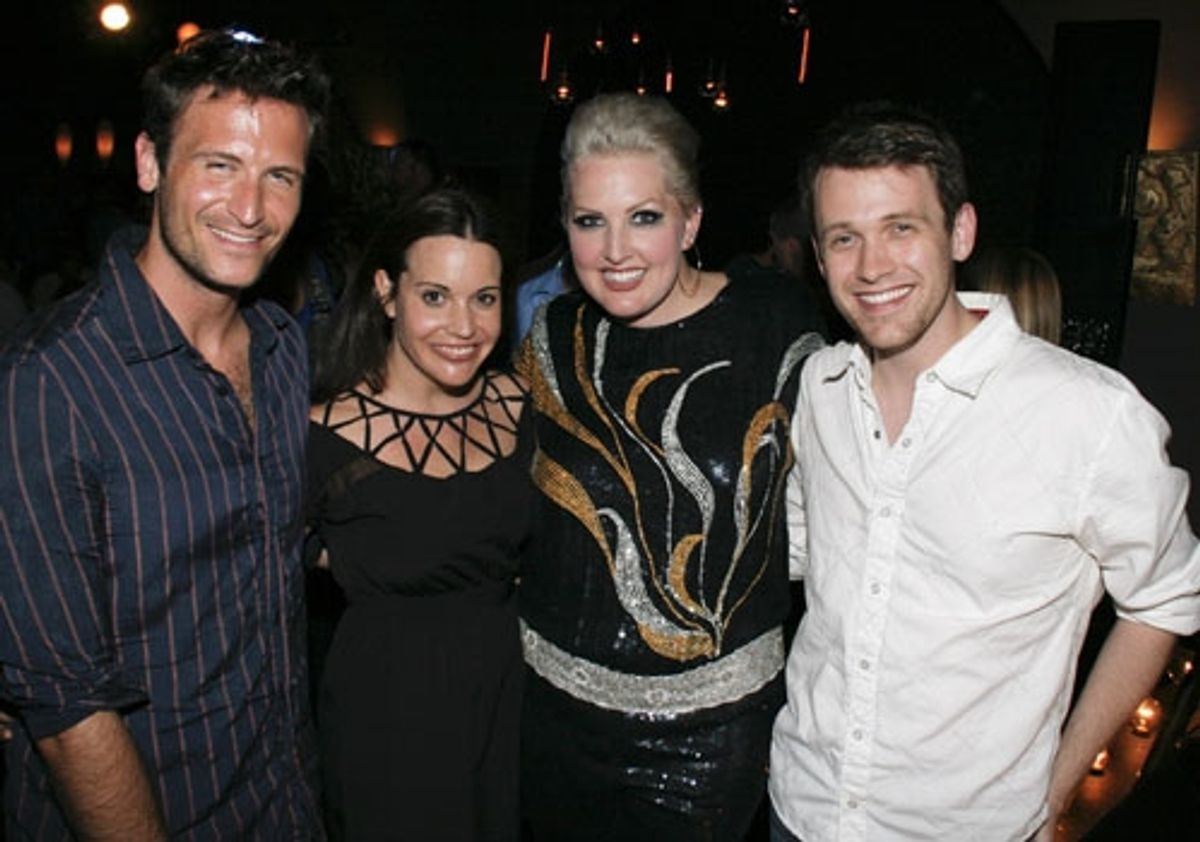Bare reunion at Upright Cabaret - John Hill, Jenna Leigh Green, Natalie Joy Johnson and Michael Arden at 