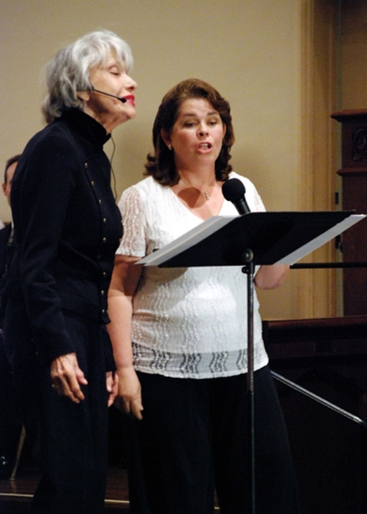 Carol Channing and Wendy Caldwell at 