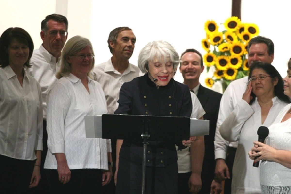Carol Channing and Choir at Carol Channing at Altadena Community Church 9/6