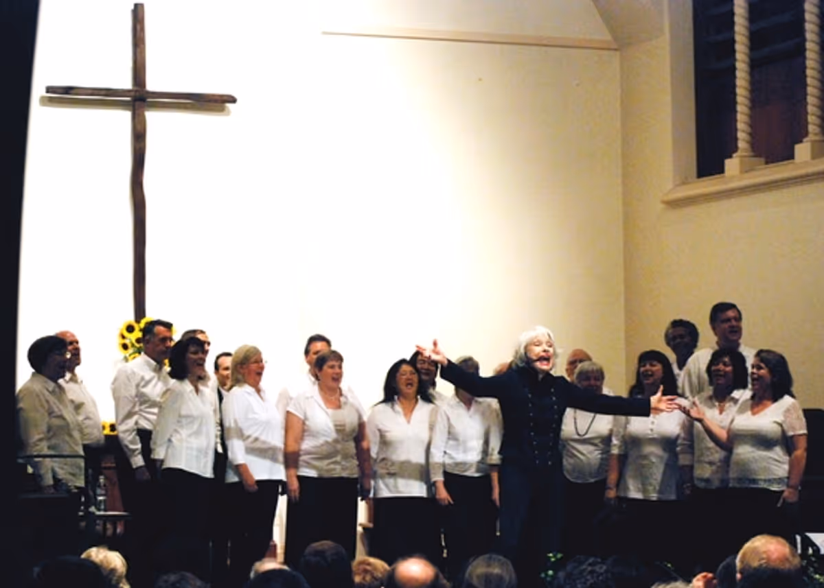 Carol Channing and Choir at Carol Channing at Altadena Community Church 9/6