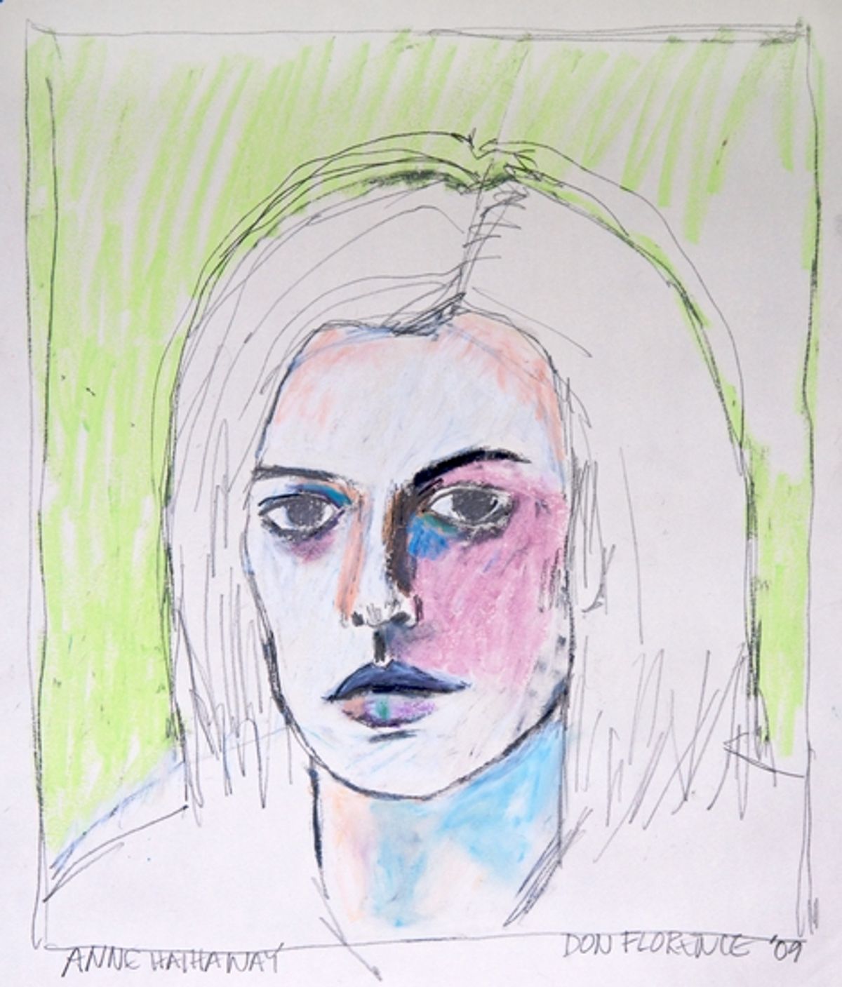 Anne Hathaway at Don Florence's Portraits At Phantom Gallery