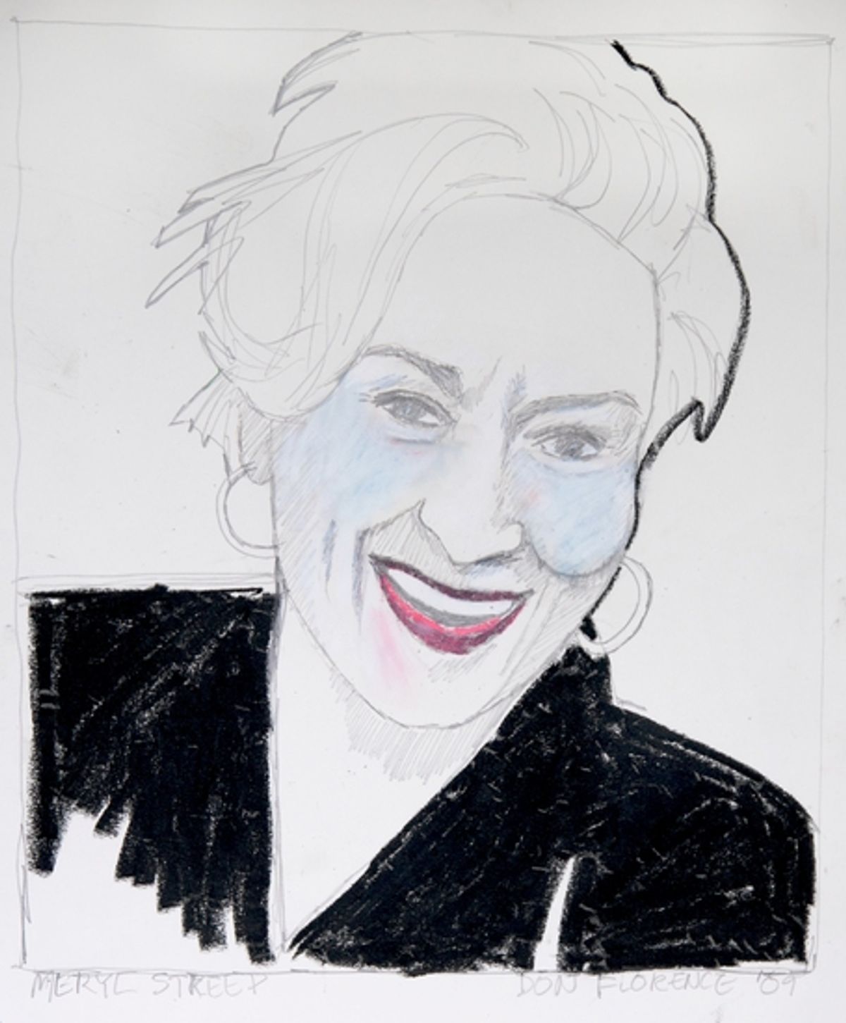 Meryl Streep at Don Florence's Portraits At Phantom Gallery