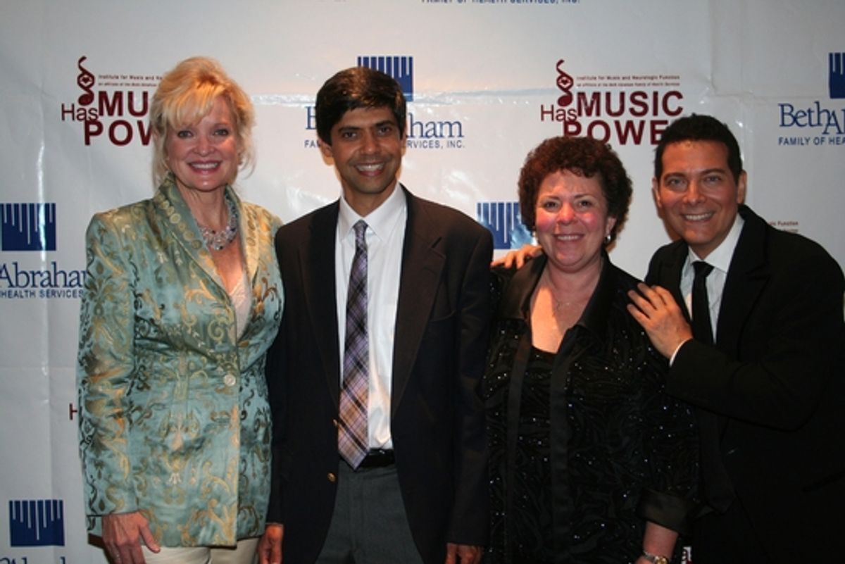 Christine Ebersole, Aniruddh Patel Ph.D, Concetta Tomaino and Michael Feinstein at 