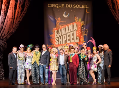 David Shiner, Annaleigh Ashford, Michael Longoria and the entire company Photo
