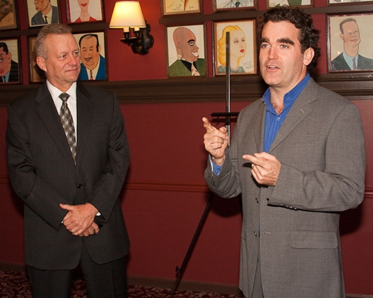 Max Klimavicius and Brian d'Arcy James at 