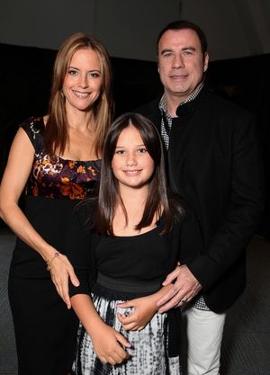 Kelly Preston, Ella Bleu Travolta and John Travolta Photo