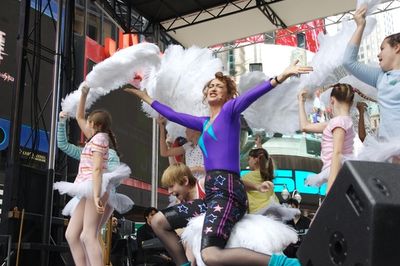 Haydn Gwynne and the cast of "Billy Elliot" perform at Broadway on BroadwayÃ‚Â   Photo