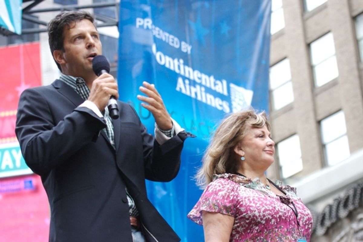 Tim Tompkins, president of The Times Square Alliance and Charlotte St. Martin, Executive Director of The Broadway LeagueÃ‚Â   at 