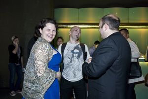 Director Elizabeth Lucas and Scott Embler and Isaac Robert Hurwitz @ BroadwayWorld Director Elizabeth Lucas and Scott Embler and Isaac Robert Hurwitz Photo