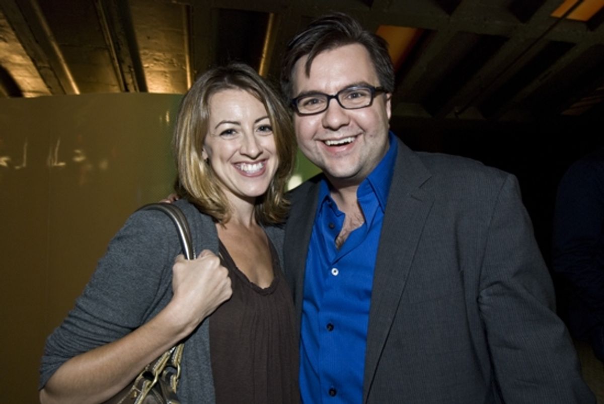 Kate Wetherhead with Casting Director Michael Cassara at 