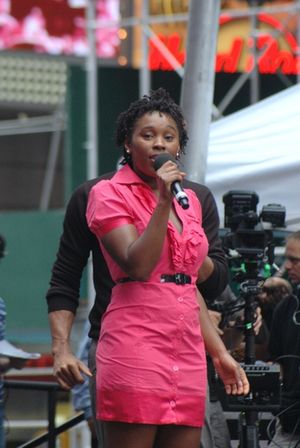 Ta'Rea Campbell from the cast of The Lion King Photo