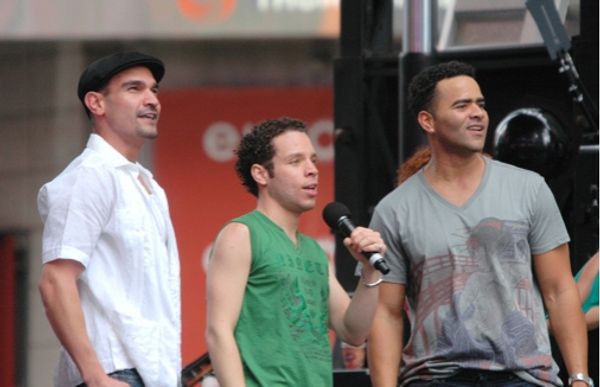 Javier Munoz, Robin de Jesus, and Christoper Jackson Photo