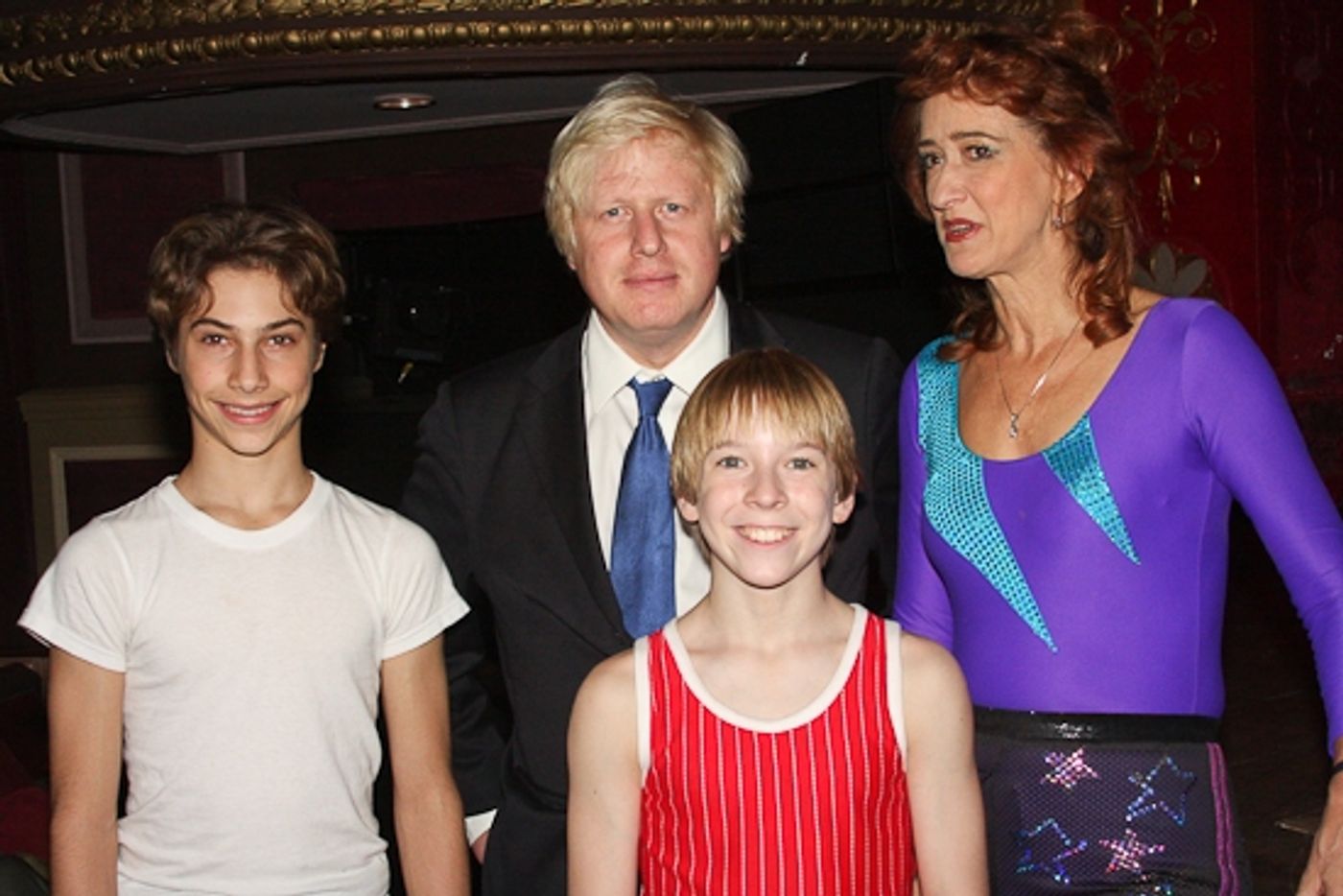 Photo Coverage: Mayor of London Boris Johnson Visits Broadway's BILLY ELLIOT!  Image