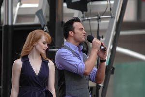 Kate Baldwin and Cheyenne Jackson-Finian's Rainbow Photo