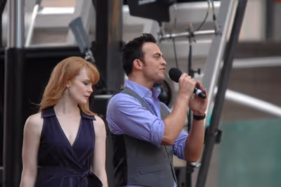 Kate Baldwin and Cheyenne Jackson-Finian's Rainbow Photo