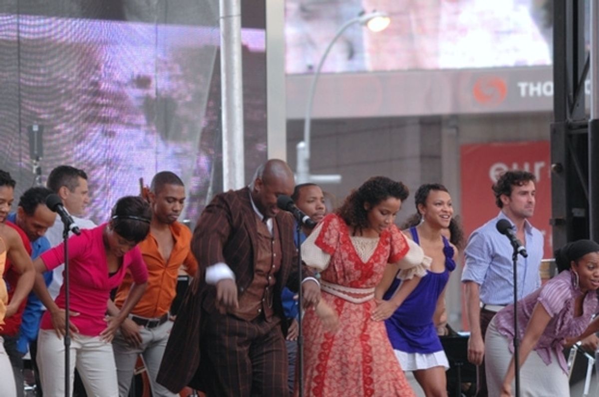 Quentin Earl Darrington and Stephanie Umoh and the cast of Ragtime at 