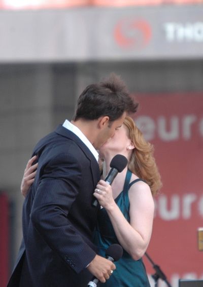 Ryan Silverman and Jennifer Hope Wills-Phantom Of The Opera Photo