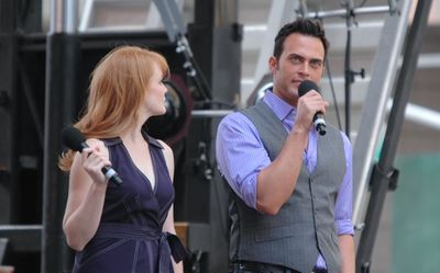 Kate Baldwin and Cheyenne Jackson-Finian's Rainbow Photo