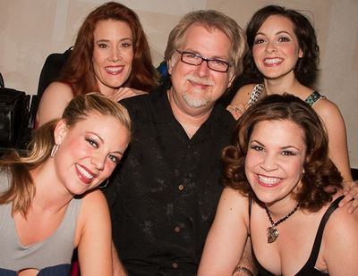 Kirsten Bracken, Misty Cotton, Christina DeCicco and Lindsay Mendez with Roger Bean Photo