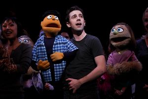 Minglie Chen, Rob McClure and Anika Larsen
 Photo