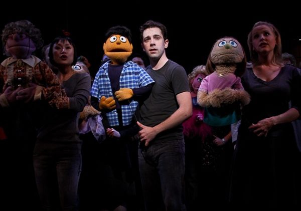 Minglie Chen, Rob McClure and Anika Larsen
 Photo