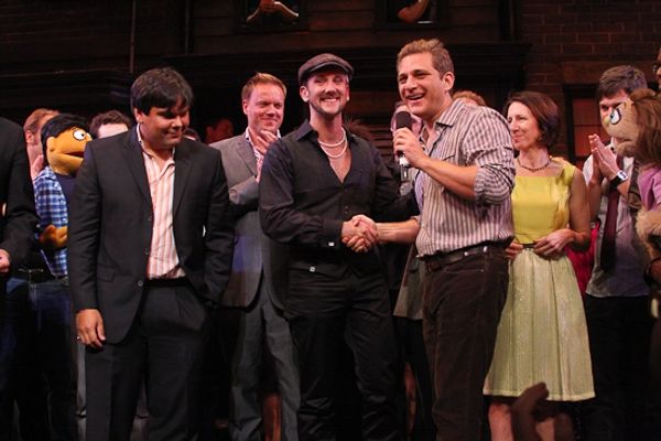 Robert Lopez, Jason Moore, Jeff Whitty and Jeff Marx Photo